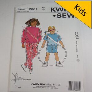 Kwik Sew 2061 Child Shirt, Pants, Shorts UNCUT size 8-14